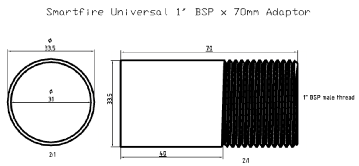 Dual Thread Smartfire Adaptor