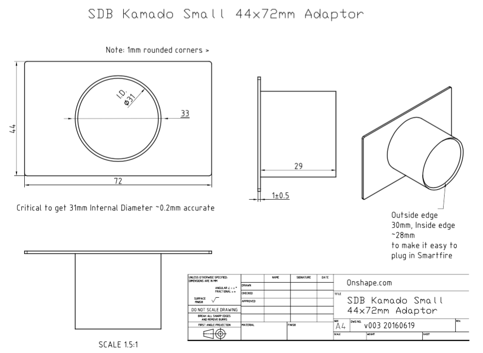 Kamado Smartfire Adaptor